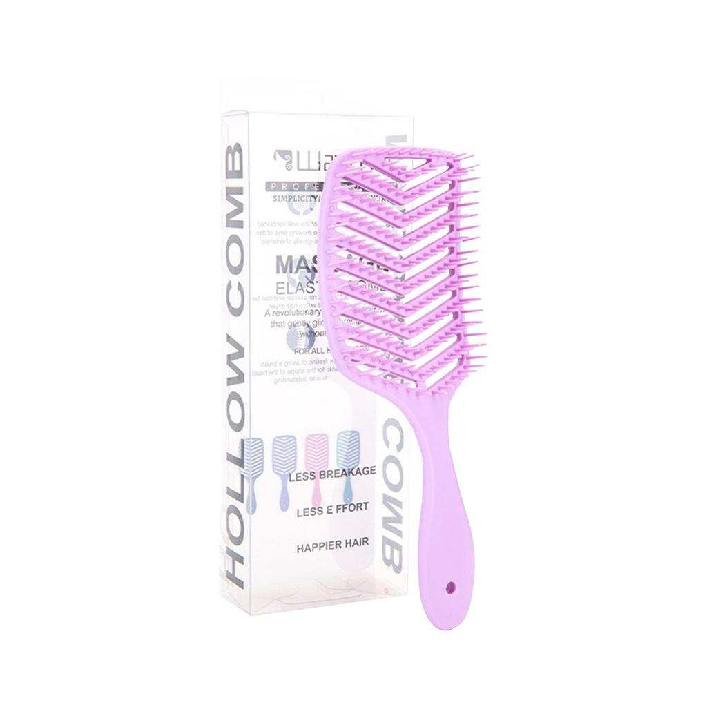 Hollow V-shaped Massage Comb Styling Large Curved Comb Massage Scalp Head Comb Rib Comb Breathable Comb