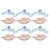 100 шт. скрепок для бумаги, уникальная форма динозавра, легкая портативная металлическая скрепка для гальванизации