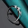 925 Sterling Silver Angel's Eye Zircon 7-10# Ring for Women Wedding Party Fashion Charm Jewelry