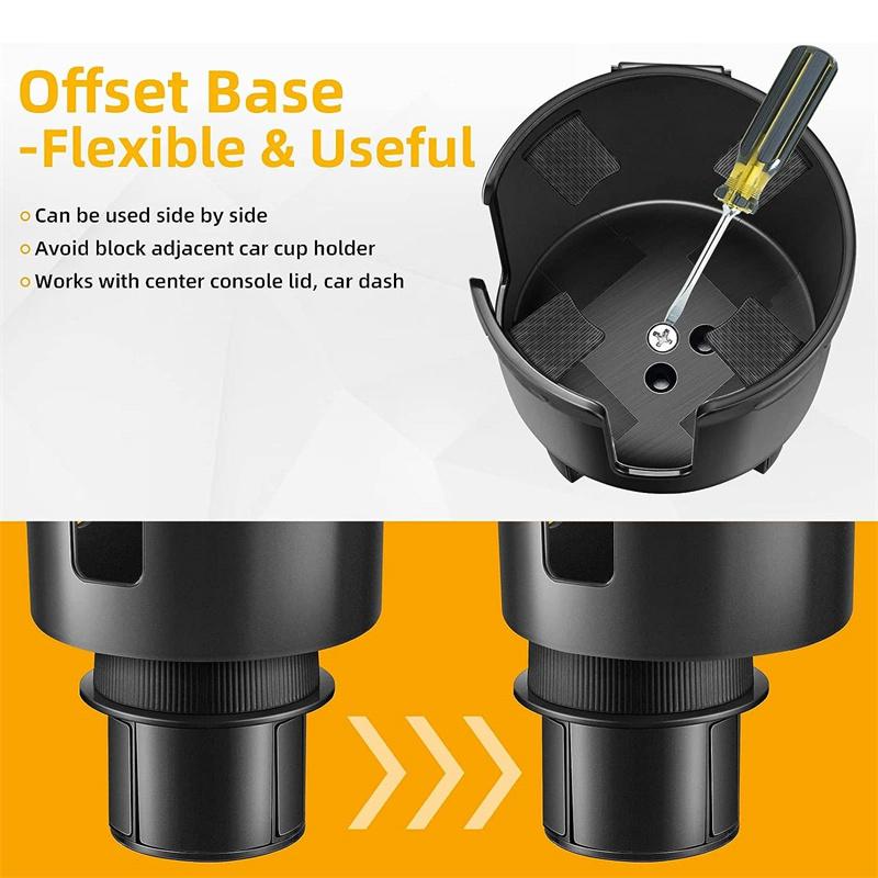 Автомобильный держатель для стакана, расширитель, адаптер для подстаканника, многоцелевой автомобильный салон, расширяемый органайзер, аксессуары для хранения с держателем для телефона