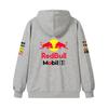 Red Bull Толстовка на молнии с символикой команды F1 Верстаппен Формула 1 Спортивная толстовка на молнии Мужская Женская Повседневная кофта-пуловер