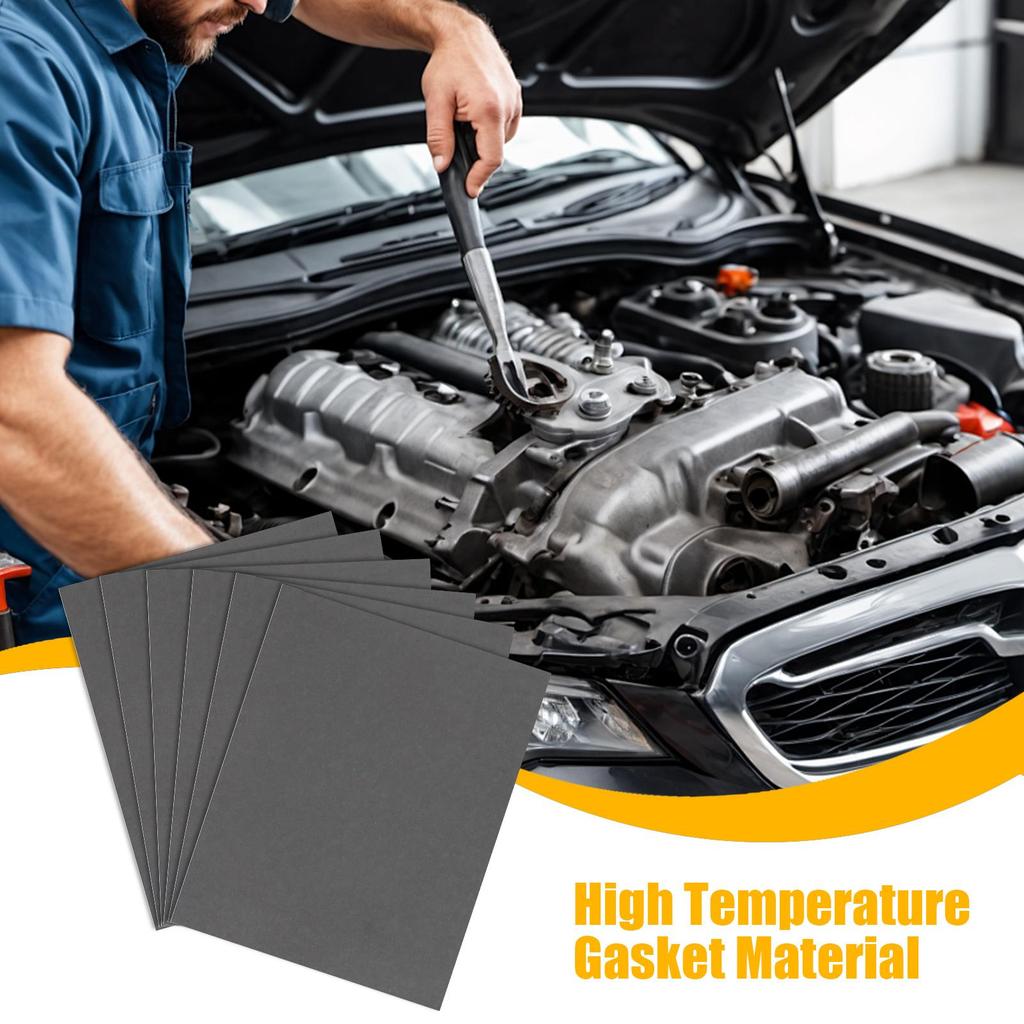 6 листов высокотемпературного прокладочного материала, 15x11,8 дюймов, термостойкая масляная прокладка для ремонта автомобилей, мотоциклов, газонокосилок