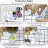 Силиконовая форма цилиндр DIY Форма для эпоксидной смолы Форма для ароматерапевтической свечи Формы для воска для свечей Формы для глины гипса Форма для литья Декор для дома