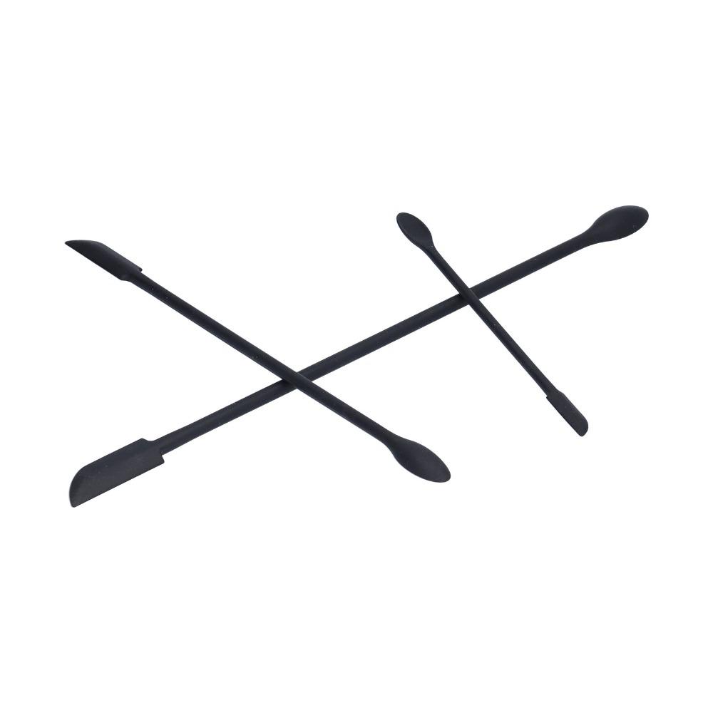 3pcs Long Handle Silicone Spatula Set Double Head Spatula  Beauty Product Scraping