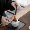 Эбоновая кисть-перо для горшка не линяет Цельное дерево чайная кисть чайная ручка чайная кисть чайный поднос чайные аксессуары чайный стол чистка