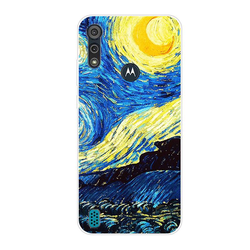 For Motorola Moto E6S 2020 Case Shockproof Soft Silicone TPU Back Cover For Moto E6S 2020 E6i Phone Cases E 6S Case Cute Cartoon