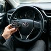 1Pcs Toyota ABS Steering Wheel Emblem Sticker Interior Modification Badge For Toyota Hilux Corolla RAV4 Camry Highlander Yaris