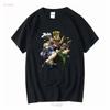 Jojo's Bizarre Adventure Взрослая Новая Футболка Джозеф Джостар Коллаж Персонажей с длинным или коротким рукавом винтажная Стираная Растянутая