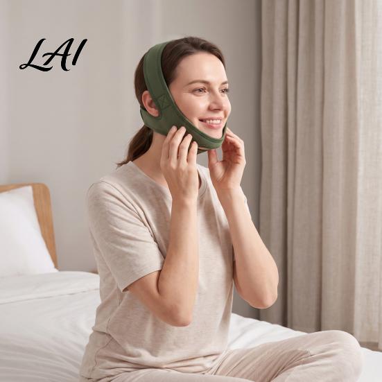 Sleeping Chin Strap Anti Snore for Sleeping Keeping Mouth Closed Adjustable Prevention Gear Breathing Jaw Strap Anti-Snoring Device Kids Adults