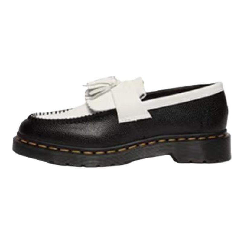Dr. Martens Adrian BW Кожаные Универсальные Винтажные Оригинальные Лоферы Унисекс Лоферы Черно-Белые 42981001