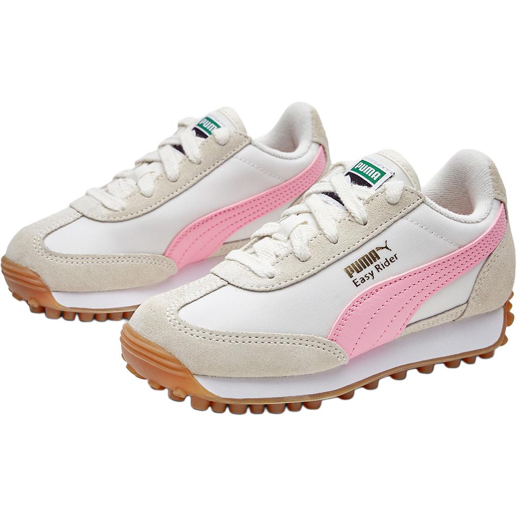 Puma Easy Rider Винтажные противоударные амортизирующие Низкие повседневные кроссовки для детей Белые Дети Возраст 3-7 лет 399372-15