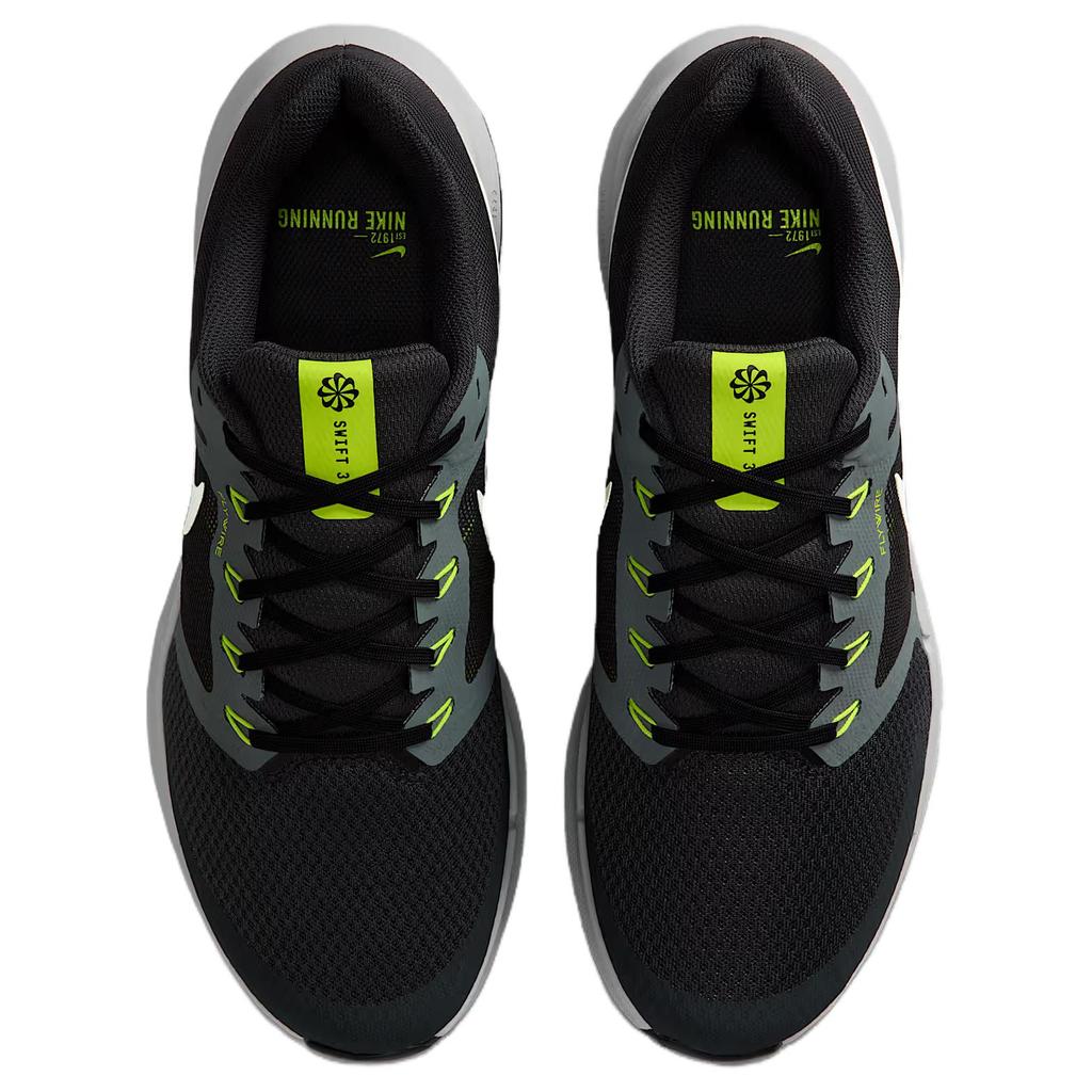 Nike Кроссовки мужские Run Swift 3 Антрацитовый Белый Черный Дымчато-серый Кибер DR2695-014