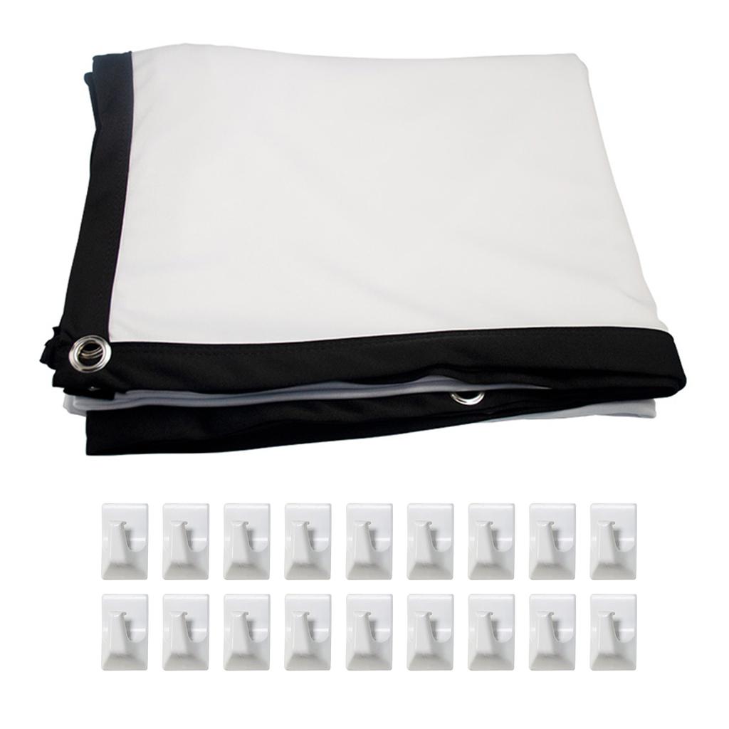 150 Inch Projector Screen 16:9 HD 4K Foldable Portable Double Sided Projection Anti-Crease Movie