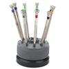 9pcs Spare Heads Precision Screwdriver Kit Round Base Flat Slotted Screwdriver  Professional Repair