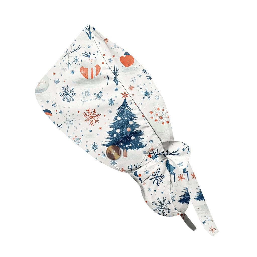 Модная рождественская рабочая кепка с принтом, повседневная женская кепка с хвостиком, кепка с повязкой, кепка Baotou