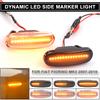 2Pcs For Fiat Abarth Punto Grande Panda 199 Doblo Fiorino 3 Idea 350 Linea 323 110 Dynamic LED Side Marker Light Repeater Lamp
