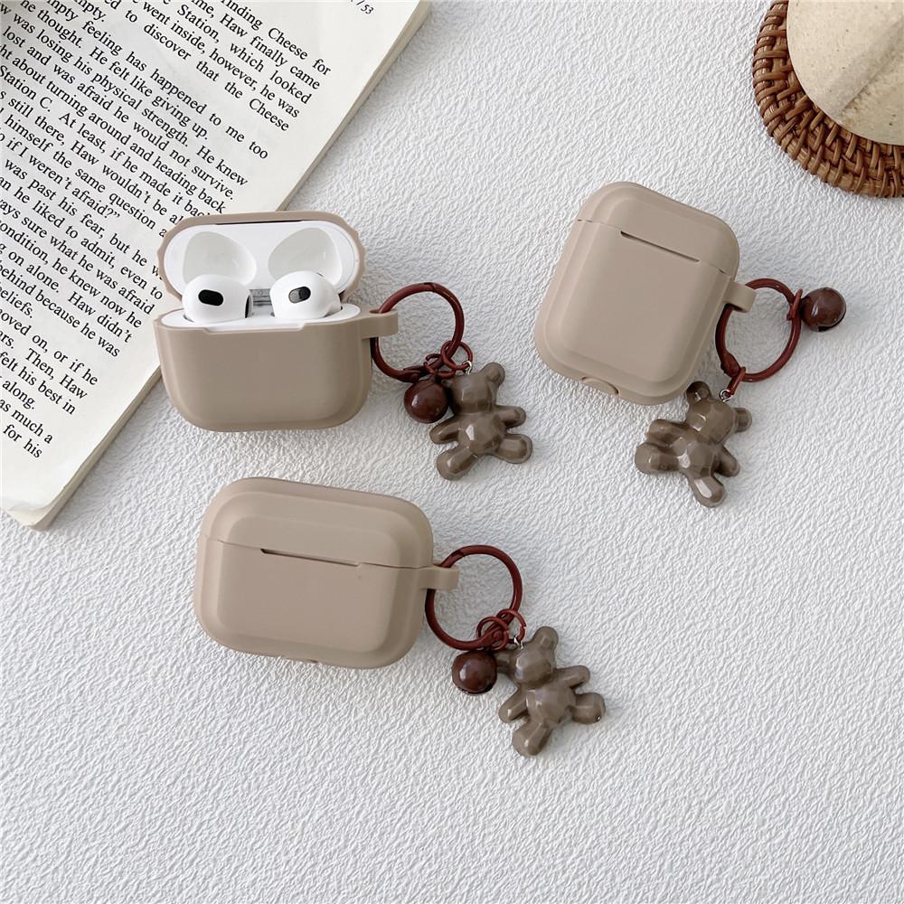 Совместимый с Apple AirPods 1-го поколения, Bluetooth-наушники, защитный чехол, Pro1 Медвежонок с колокольчиком, чехол для наушников AirPods 1