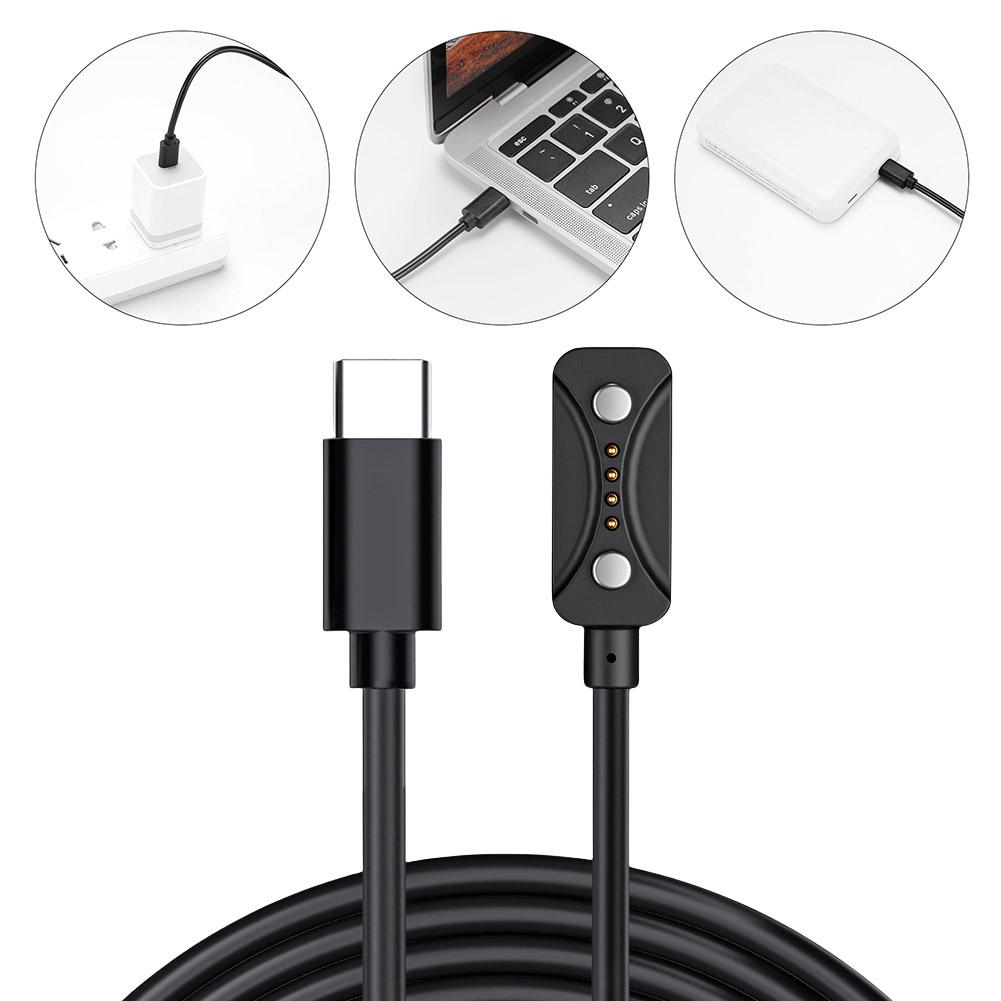 USB C Кабель для зарядки 1 м Зарядный кабель Запасной кабель зарядного устройства 5 В 1 А Портативный адаптер питания для Polar Ignite 3/ Grit X2 Pro