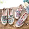 Spring and Autumn New Cloth Shoes Women's Linen Non-slip Beef Tendon Sole Single Shoes Middle-aged and Elderly Shoes Casual Canvas Shoes