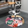 1PC Naruto Office Round Area Rug, Indoor Mat Suitable For Office, Under Office Chairs Bedroom Living Room Home Decor, Room Deco110