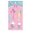 Leburn Infant Sweet and Sour Catch Tiniping Figure Spoon Fork Set, Mixed Colors, Spoon + Fork, 1 Set, Korean Popular Tableware