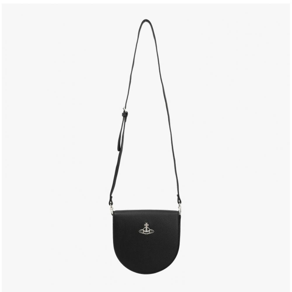 Vivienne Westwood Vegan Bio Green Grain Saddle Crossbody Bag 5801000aw S000d N403