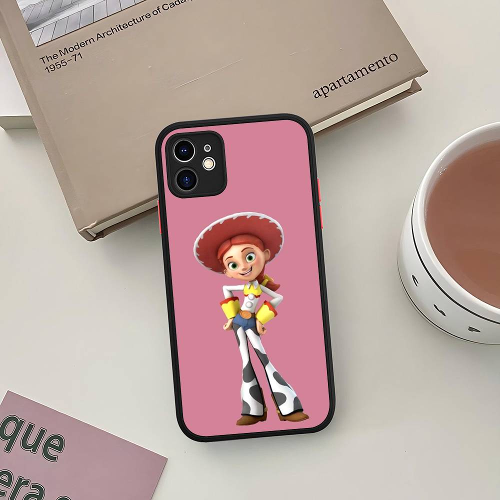 Чехол T-Toy S-Story Вуди и Инопланетянин Для iPhone 11 12 13 14 15 16 Pro Max Plus X XS MAX Ударопрочный Матовый Задний Чехол