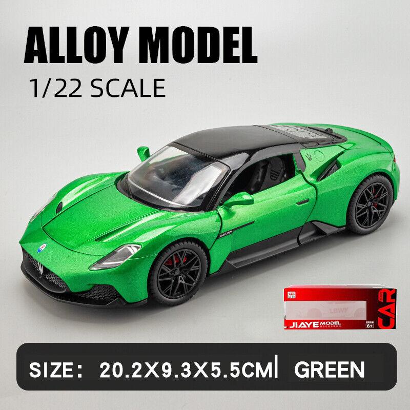 Масштаб 1/22 Maserati MC20, модель спортивного автомобиля со звуком и светом, откидная модель из сплава, литая под давлением модель автомобиля для детей, игрушка в подарок