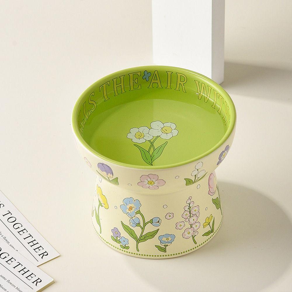 Non-Slip Cat Canned Food Bowl Rabbit Flower Water Bowl Stylish Pet Feeding Bowl Pet Supplies