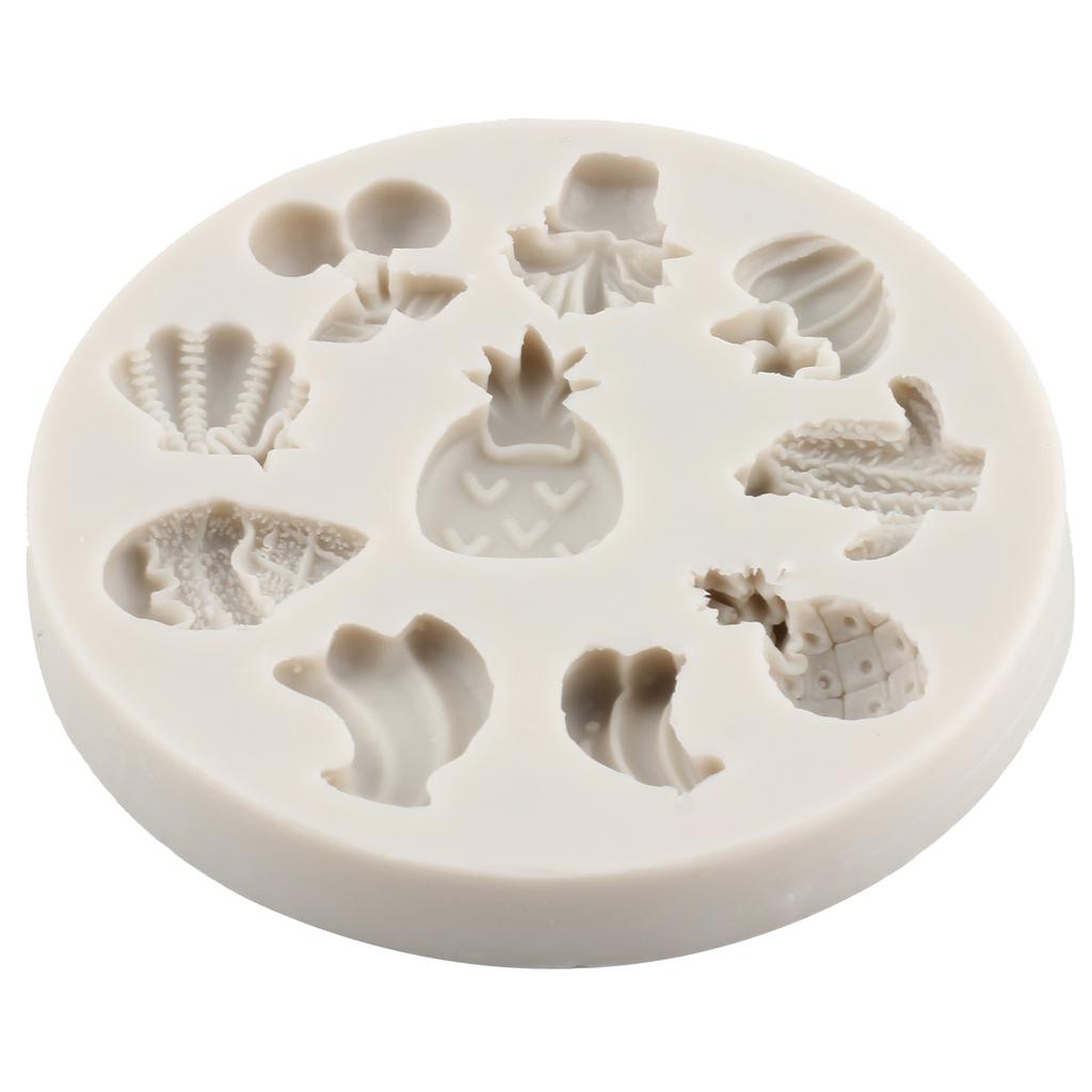 Силиконовая форма для фруктов, клубники, арбуза, банана, формы для помадки, инструменты для украшения торта, конфеты, смола, глина, шоколадная форма