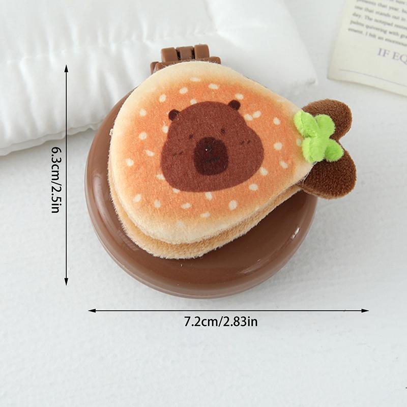 Зеркало-расческа 2 в 1 складное Легкий дизайн с двойным складыванием Складное зеркало для макияжа Маленький размер Массажная расческа с воздушной подушкой Для использования на открытом воздухе