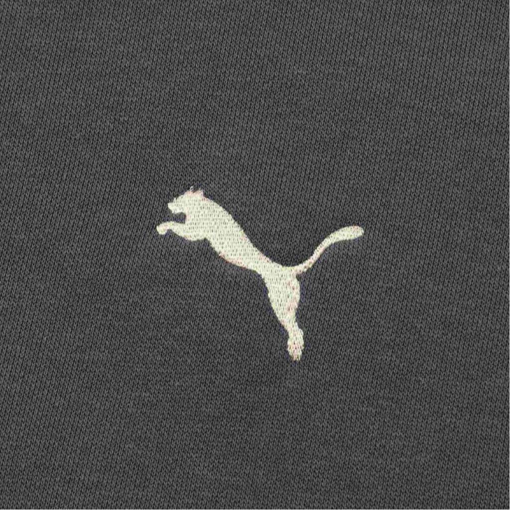 Puma Свитшот Essential Crew из флиса однотонный свободный унисекс черный 632292-01