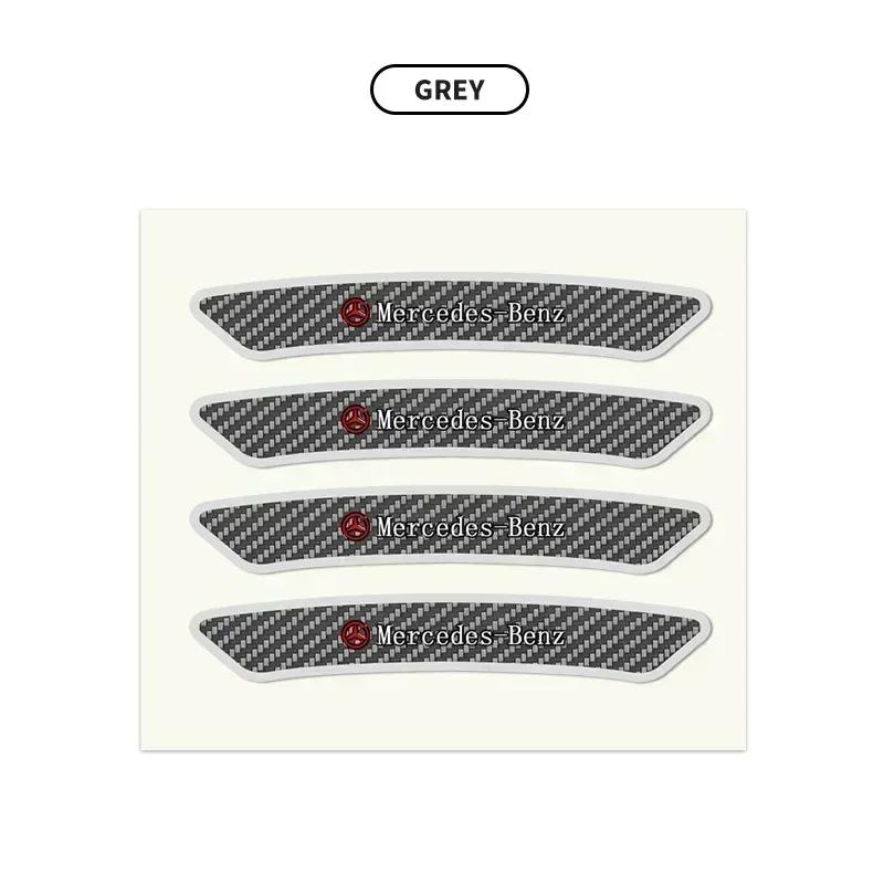 4Pcs Carbon Fibre Emblem Wheels Rims Stickers Decal for Mercedes benz W203 W204 W205 W210 W211 W212 W463 W464 W164 W176 CLA LY4