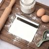 Flat Shovel Bench Flour Scraper 304 Stainless Steel Cake Divider Easy Cleaning Dough Cutter  Baking