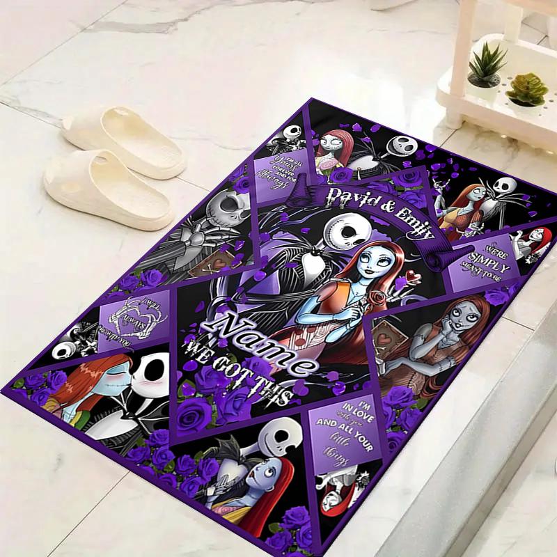 Custom 1Pc Tim Burton'S Gothic Romance Rug Office Carpet Indoor Outdoor Entrance Doormat Nonslip Soft And Comfortable Living Room D91695