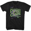 Черная футболка для взрослых B-52's Planet Claire
