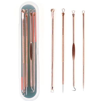 4 шт./компл. игла для удаления прыщей из нержавеющей стали, инструмент для удаления прыщей, черных точек, пятен, уход за кожей лица, средство для очистки пор на лице