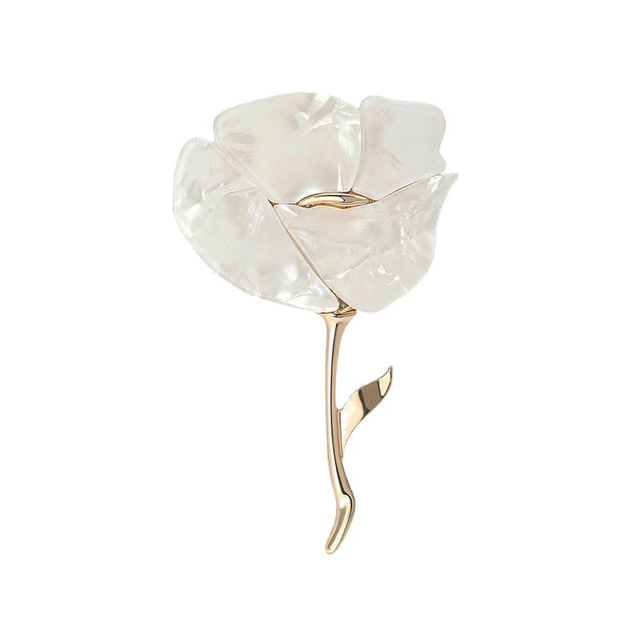 Ниша Простая Многоцветная Тарелка Цветок Брошь Женская Личность Плоская Роза Булавка Темперамент Костюм Брошь