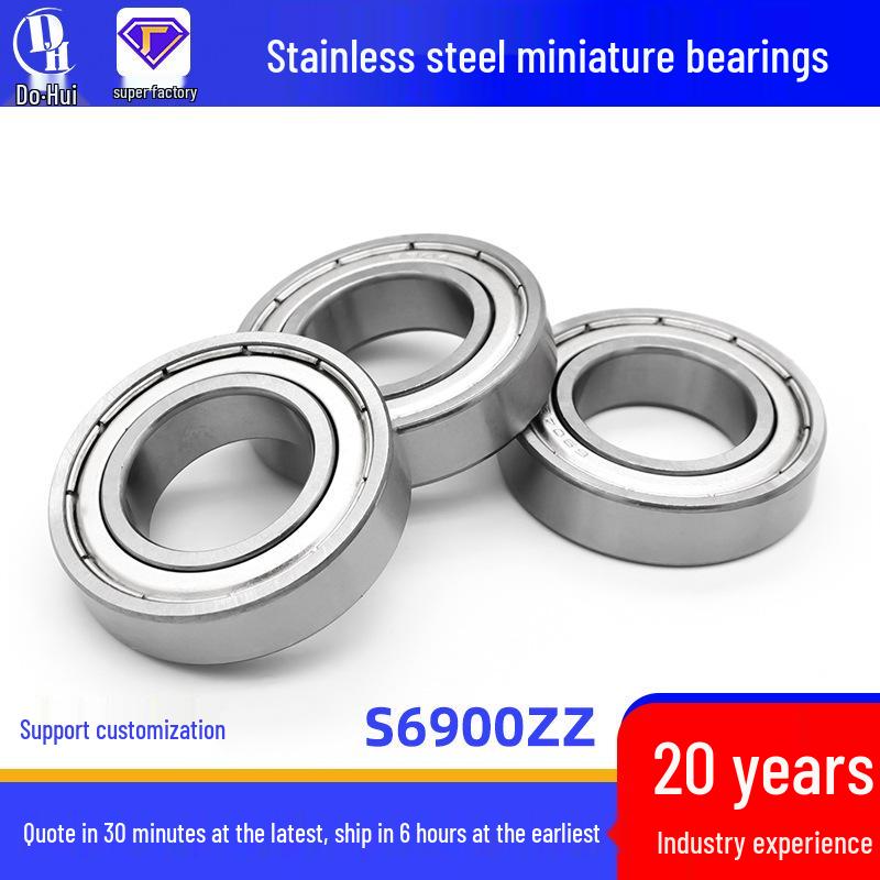 Stainless Steel Miniature Bearings: S6900ZZ, S6901ZZ, S6902ZZ, S694ZZ, S695ZZ, S696ZZ