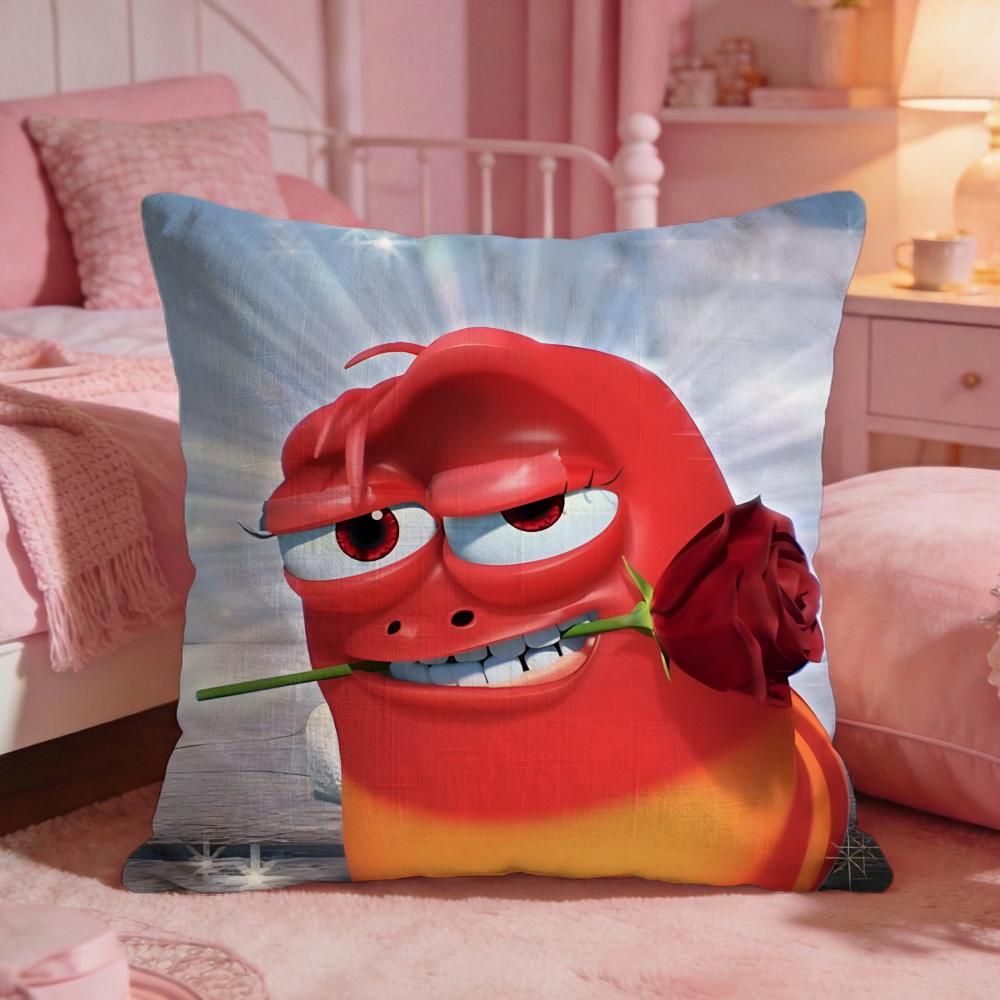 LLarvaS Cute Cartoon Cushion Cover Premium Comfort Reversible Pillow Cove Two In One Design For Any Room  Car Interior