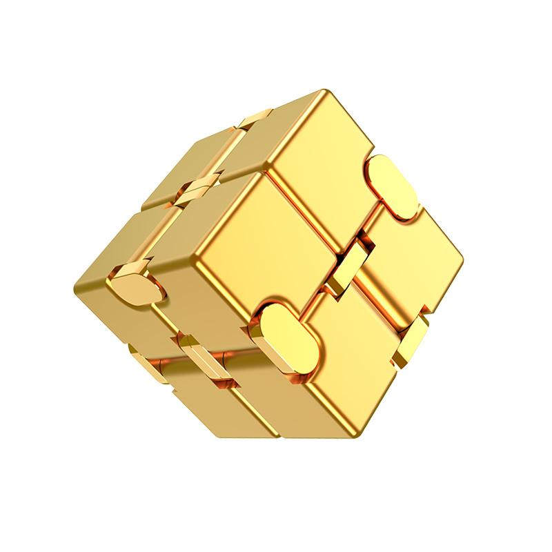 EN71 CPC Мини-кубик-головоломка 2x2x2 из металла, антистресс, бесконечный флип, сенсорные игрушки, креативные рождественские подарки для детей