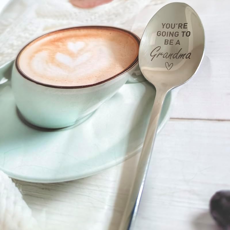 Baby Pregnancy Announcement Gifts for Grandma You're Going to Be a Grandma Spoon Gifts for New Grandma Grandmother Gift Coffee Tea Spoons for Grandma