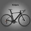 Велосипед шоссейный из углеродного волокна с дисковыми тормозами через ось, 22 скорости, аэродинамический дизайн R10pro