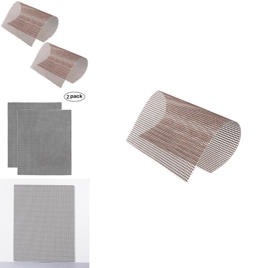 Высококачественный тефлоновый коврик для гриля с антипригарным покрытием, сетка для барбекю, 2 шт. для легкой готовки