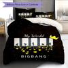 BIGBANG Pattern Bedding Home Decoration Birthday Gift ( 1 duvet cover + 2 pillowcase, without core),fan merchandise.