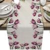 Tulip Flower Table Runners Modern Tablecloths Home Wedding Party Decoration Table Runners Kitchen Dining Room Decorations