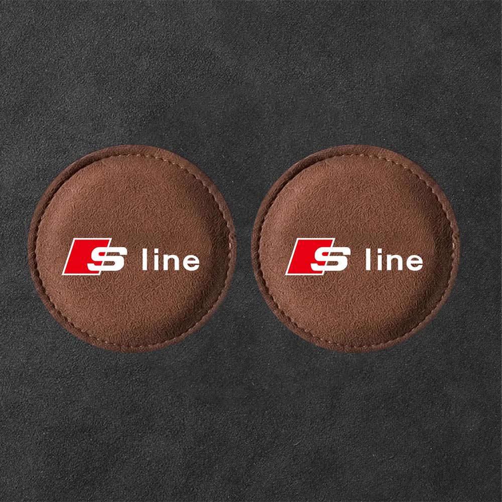 2Pcs Non-slip Car Water Cup Pad Fur Drink Coaster Holder For 4GFIO A1 A2 A3 A4 A5 A6 A7 A8 Q1 Q2 Q3 Q4 Q5 Q6 Q7 Q8 TT RS3 RS7