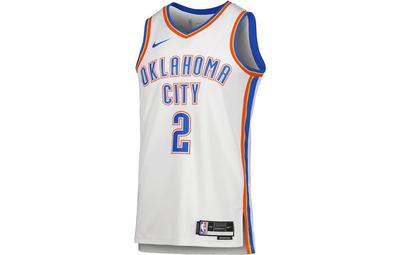 Ретро Баскетбольная майка OKC Thunder #2 Белая DN2088-100