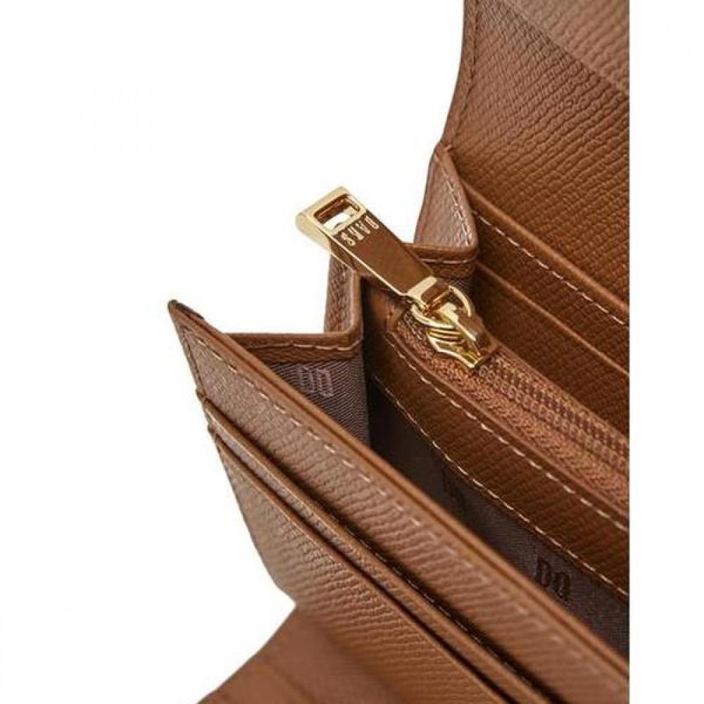 Daks Long Wallet Dd Logo Brown Check Color Blocking Dcwa4e421w2