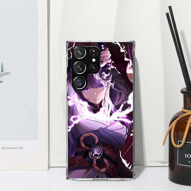 Raiden Shogun Genshin Impact Phone Case For Samsung Galaxy S26 S25 Edge S24 FE S23 S22 Ultra S21 Plus S20 + Art Fundas Back Cove